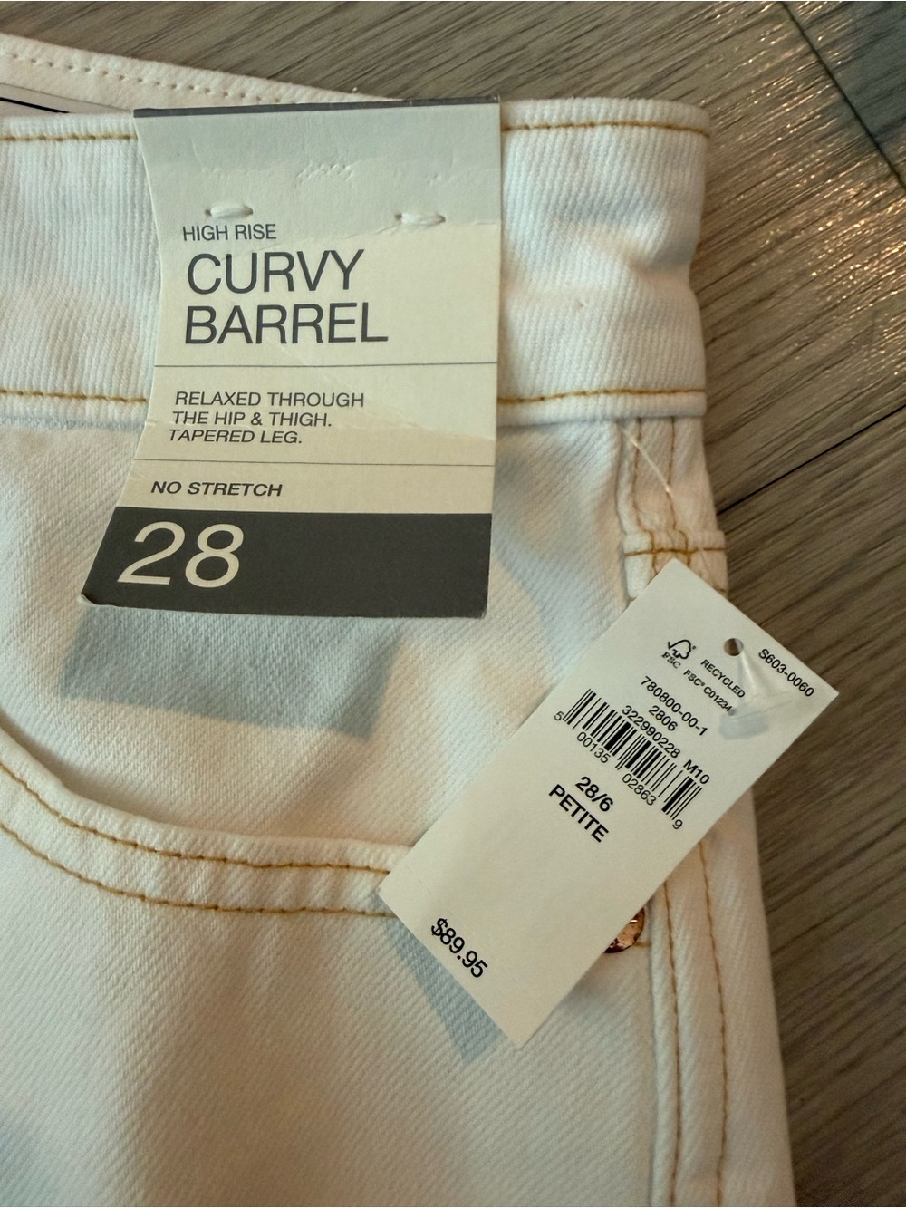 GAP High Rise Curvy Barrel Jeans Size 28p - Picture 3 of 6